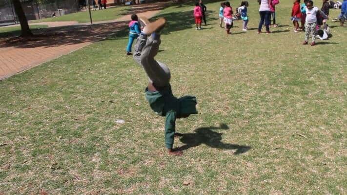 Handstand with Froggy Shadow